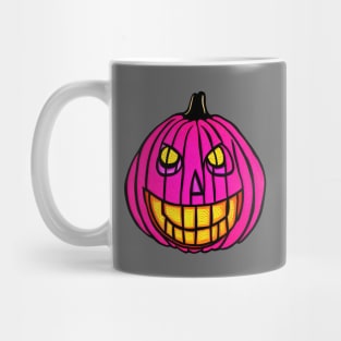 Pink Halloween Pumpkin Mug